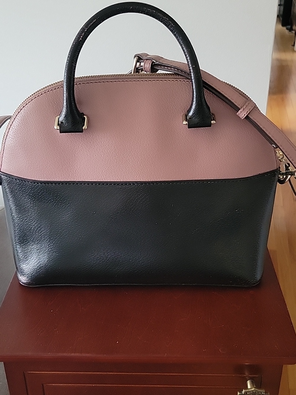 Kate Spade Grove Street Carli Satchel/Crossbody, Black/Pink - Picture 5 of 16